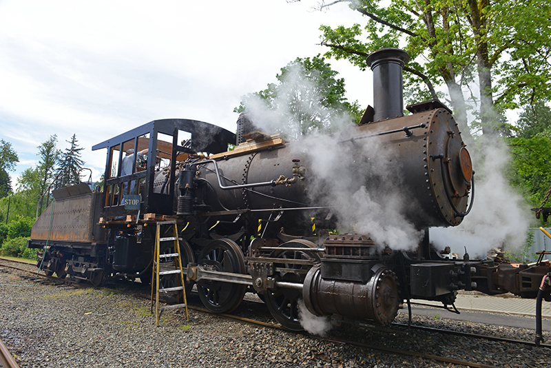 Northern Pacific 0-6-0 Under Steam in Washington This Fall