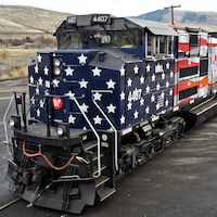 Photos: Montana Rail Link Unveils First of Two Tribute Locomotives