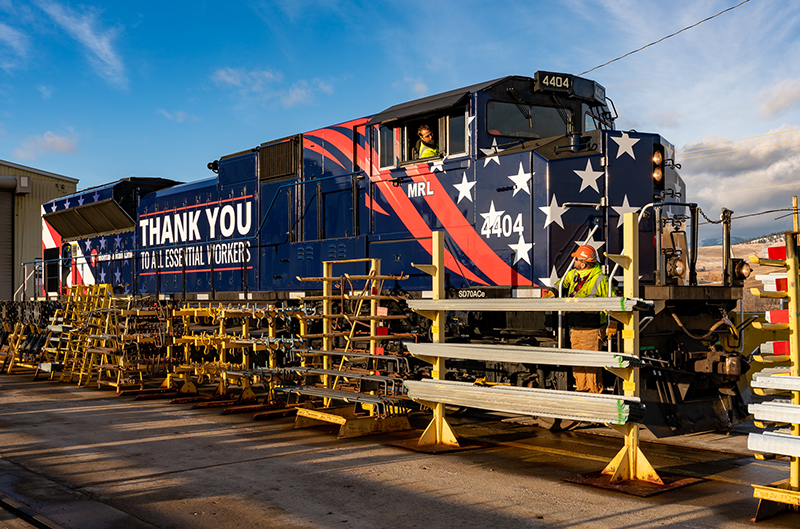 Montana Rail Link Unveils Second Tribute Locomotive