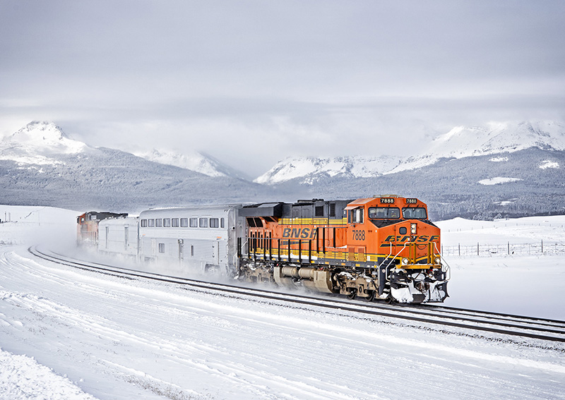 BNSF Puts ‘Snow Coaches’ Into Service As Winter Roars in the Northwest