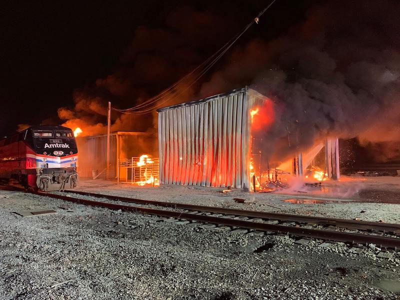 Indiana Man Arrested Following Fire at Amtrak Shop