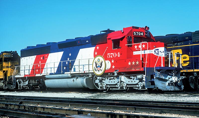 Santa Fe SD45-2 5704 to be Restored as Bicentennial Unit by BNSF Railway
