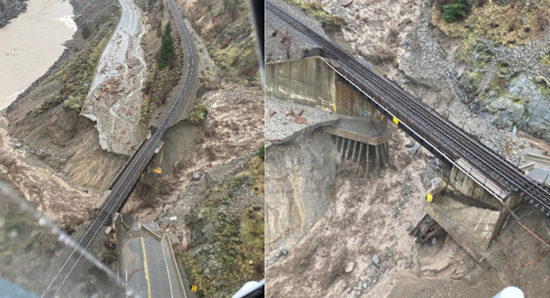 ‘No Time Estimate for When Service Will Resume’ Following B.C. Washouts