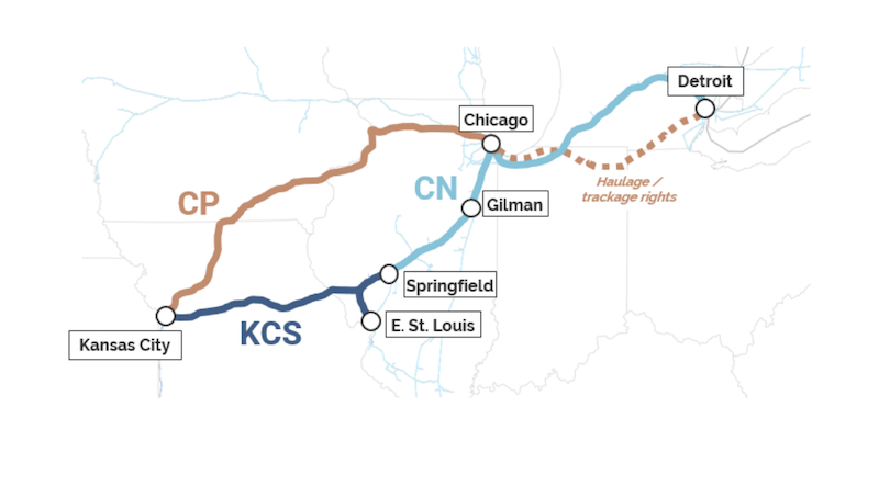 CPKC Merger: CN Wants KCS Line; NS, BNSF Want Trackage Rights