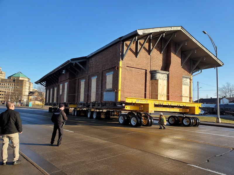 Historic Ohio Depot Moved