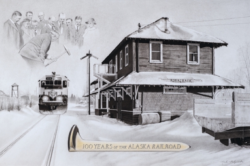 Artwork Celebrates Alaska Railroad Centennial
