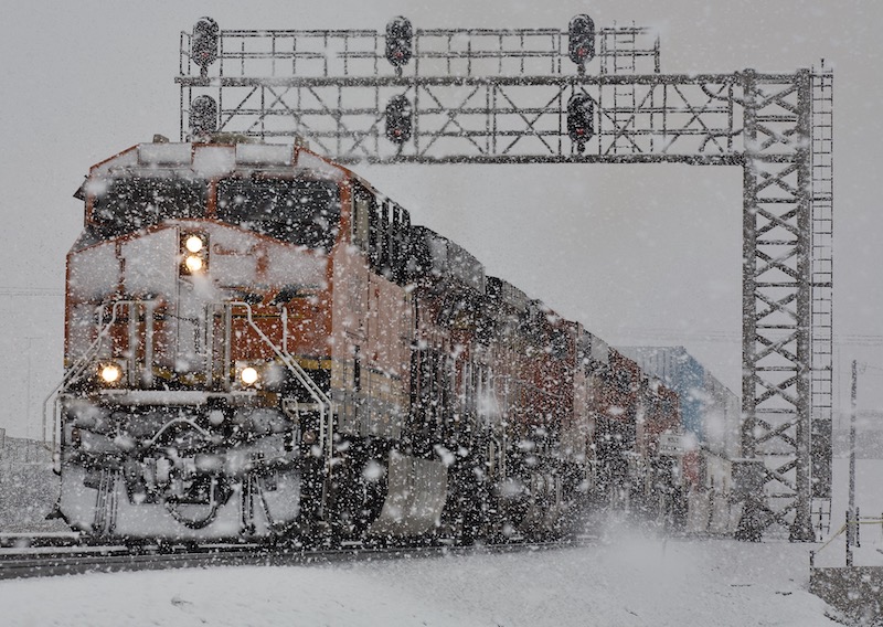 SoCal Railroaders Deal With Snow Where You Least Expect It