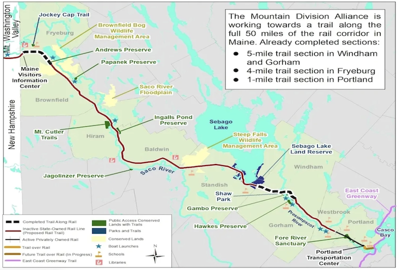 State Considers Replacing Part of Maine Central Mountain Division With Trail