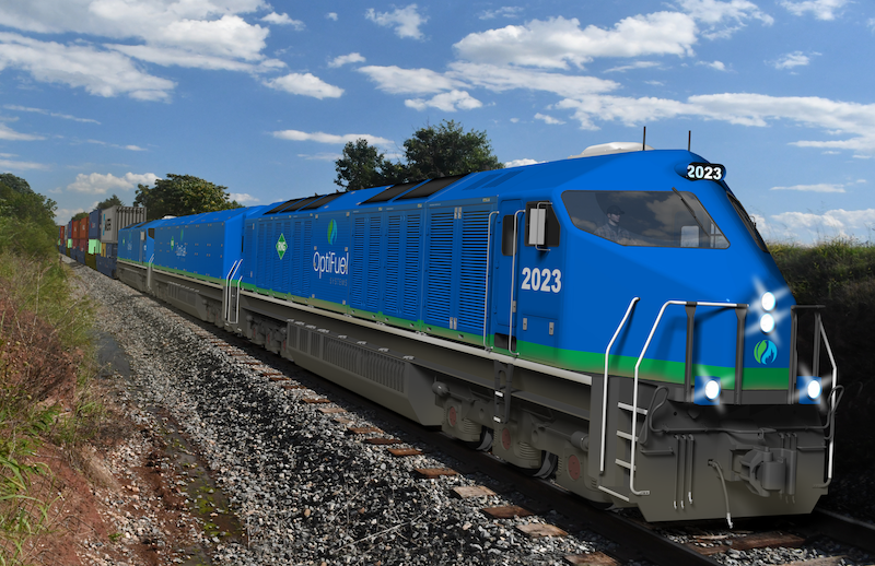Renewable Natural Gas Road Locomotives Being Built in Texas