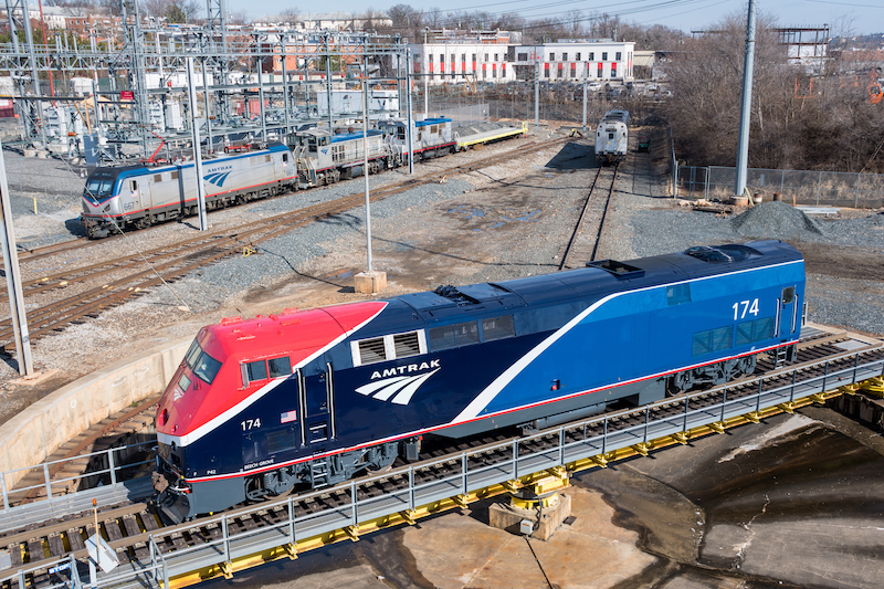 Amtrak Begins Painting Older Equipment Into New Phase VII Scheme