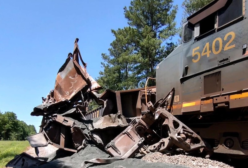 CSX Railroaders Hospitalized After Georgia Wreck