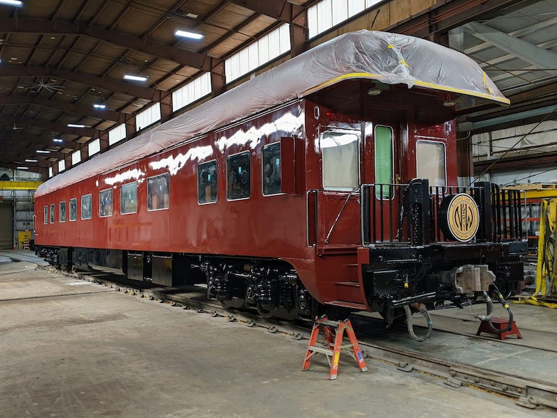 Restored N&W Business Car to Make Debut This Weekend