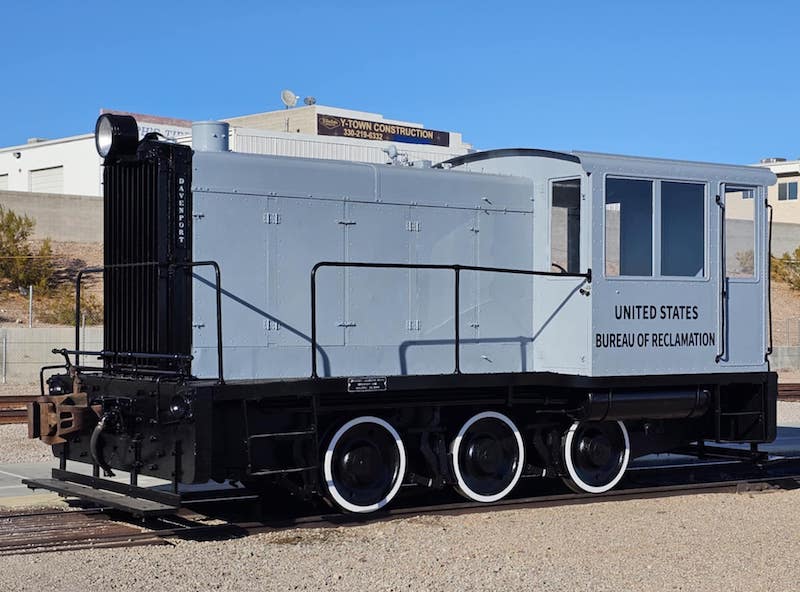 Switcher That Helped Build Hoover Dam Restored in Nevada