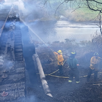 Oregon Coast Scenic Bridge Damaged in Fire