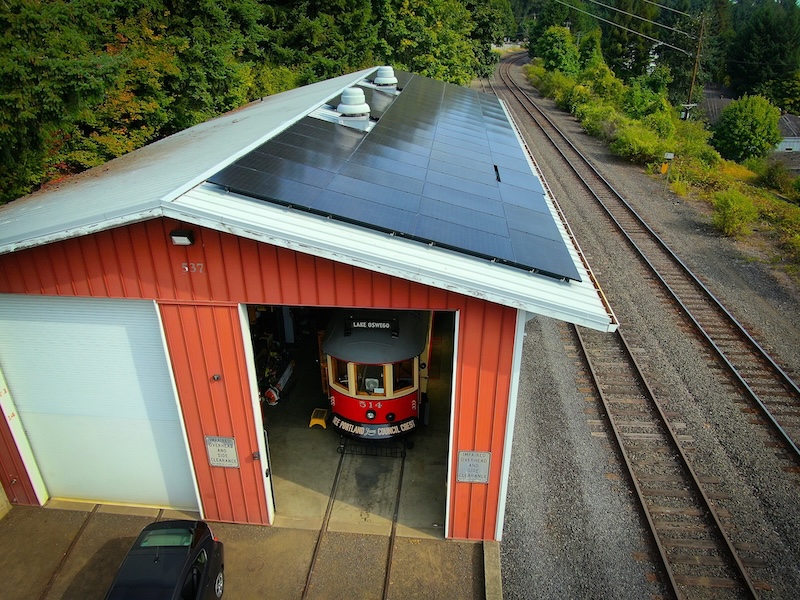 Willamette Shore Trolley Goes Solar-Powered