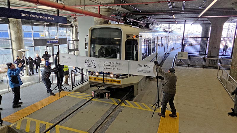 Buffalo NFTA Metro Rail opens new DL&W Station