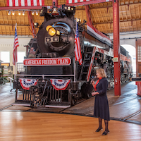 Restored American Freedom Train 4-8-4 Makes Debut at B&O Museum