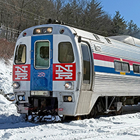 Naugatuck Repaints Amtrak SPV-2000 For America’s 250th