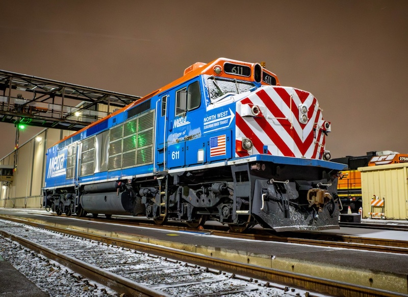 Metra Donates F40C to Railroading Heritage of Midwest America