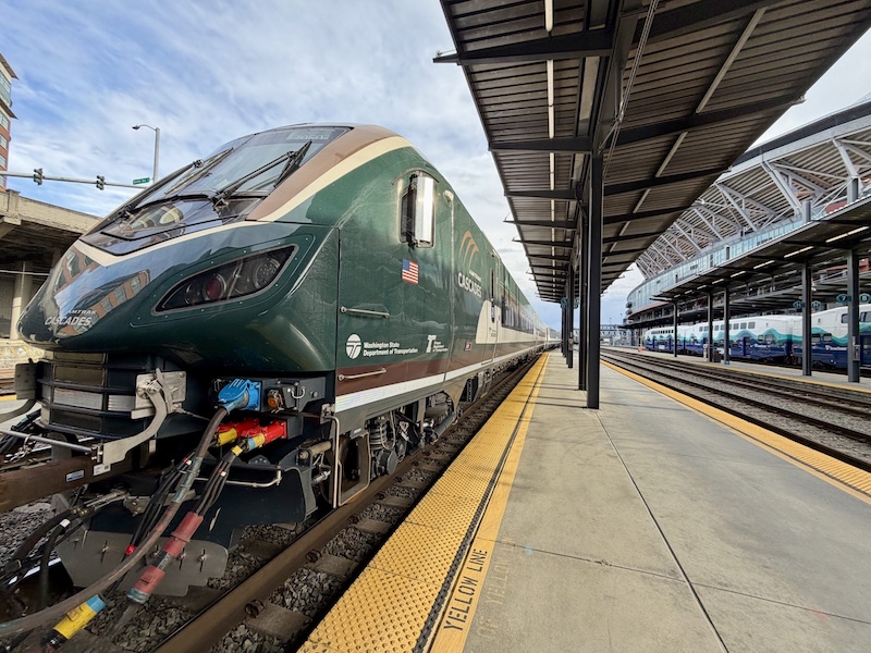 First Amtrak Airo Train Arrives in Pacific Northwest