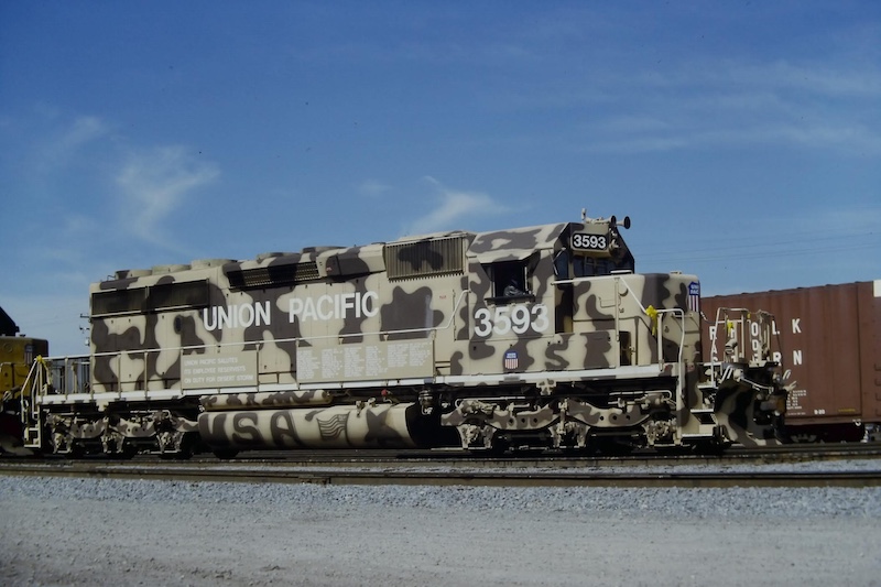 Former UP ‘Desert Victory’ SD40-2 Preserved