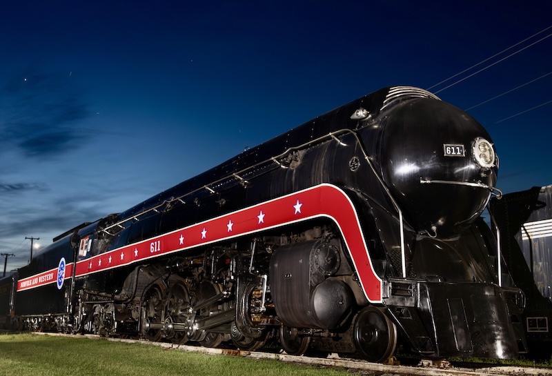 Norfolk & Western 611 Gets Patriotic Makeover for ‘Summer of Steam’