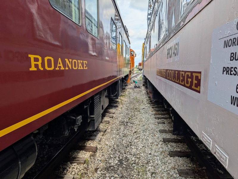 N&W Business Train Cars Reunited
