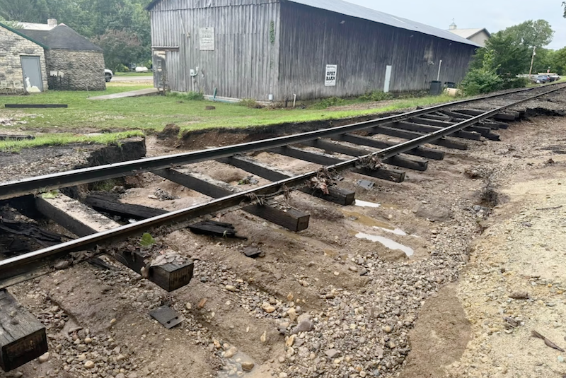 Whitewater Valley Railroad Devastated by Flooding