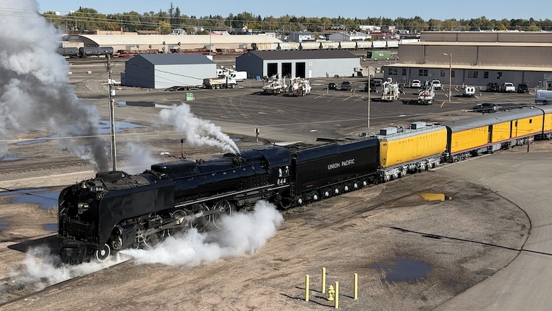 UP 844 Completes Test Runs Around Cheyenne